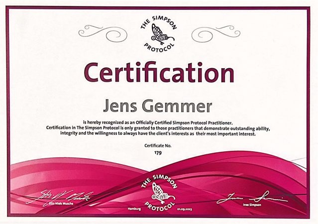 Simpson Protocol Certified Practitioner